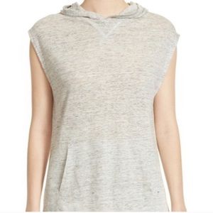 Vince Hooded Linen Tee XS